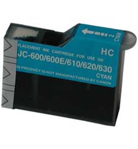 Canon Compatible Cartridge  BJI-201-Cyan-High Capacity For use in Canon BJC-600 Series - Apple Style Writer Pro Apple Color Stylewriter Pro, Canon A-161 Print Engine, BJC-600, BJC-600 EX, BJC-600E, BJC-610, BJC-620, BJC-630, Craig Assoc. Color Scribe 6000, Selex SR-900D, Tektronix Phaser 140,