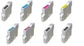 Epson Compatible InkJet Cartridge T0341 Bundle 1 of each Cartridge - T0341 Black, T0342 Cyan, T0343 Magenta, T0344 Yellow, T0345 Light Cyan, T0346 Light Magenta, T0347 Light Black and T0348 Medium Black.  For use in Epson Stylus Photo 2100, Epson Stylus Photo 2200, For use in Epson Stylus Photo 2100, Epson Stylus Photo 2200,