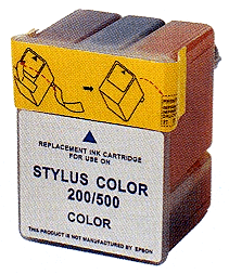 Epson Compatible Cartridge  S020097-3COLORS For use in Epson Stylus Color 200, 500 Epson MJ 510C, MJ 810C, Stylus Color 200, Stylus Color 500,