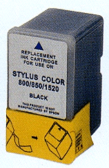 Epson Compatible Cartridge  S020108-BK For use in Epson Stylus Color 800, 850, 1520 Epson MJ 930 C, Stylus Color 1520, Stylus Color 800, Stylus Color 800N, Stylus Color 850, Stylus Color 850N, Stylus Color 850NE,