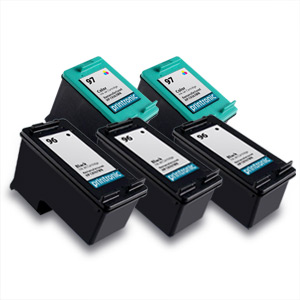 HP #96 C8767WN Black & HP#97 C9363WN Bundle Remanufactured Inkjet Cartridge