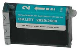 Okidata Compatible InkJet Cartridge  52110002-Cyan For use in Okidata Okijet 2020 